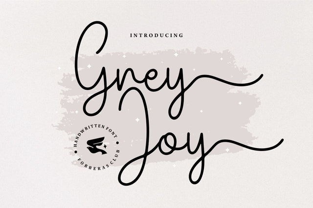 Grey Joy Font Forberas 
