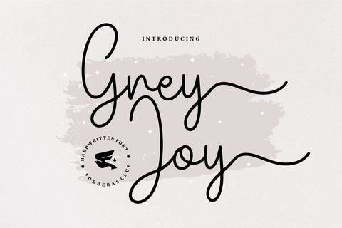 Grey Joy Font Forberas 