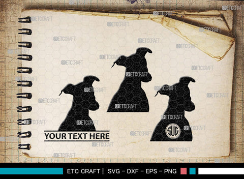Greyhound Dog Monogram, Greyhound Dog Silhouette, Greyhound Svg, Dog Svg, Greyhound Roaching, SB00276 SVG ETC Craft 