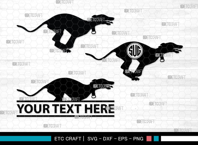 Greyhound Dog Monogram, Greyhound Dog Silhouette, Greyhound Svg, Dog Svg, Greyhound Roaching, SB00276 SVG ETC Craft 
