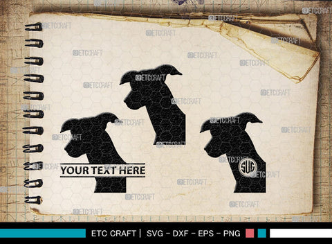 Greyhound Dog Monogram, Greyhound Dog Silhouette, Greyhound Svg, Dog Svg, Greyhound Roaching, SB00276 SVG ETC Craft 