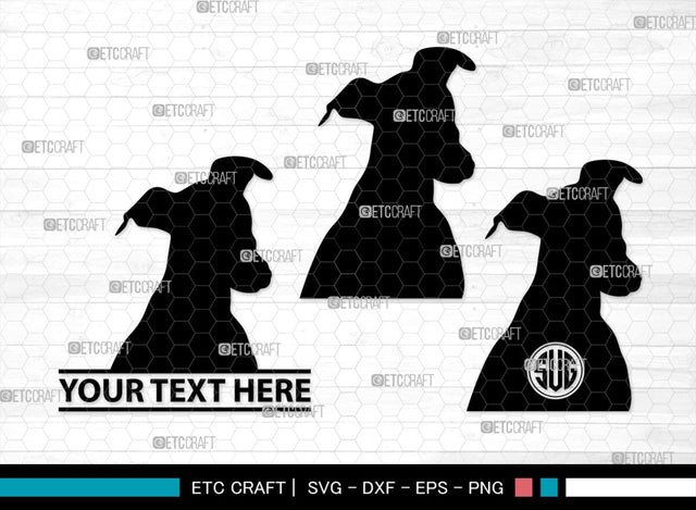 Greyhound Dog Monogram, Greyhound Dog Silhouette, Greyhound Svg, Dog Svg, Greyhound Roaching, SB00276 SVG ETC Craft 