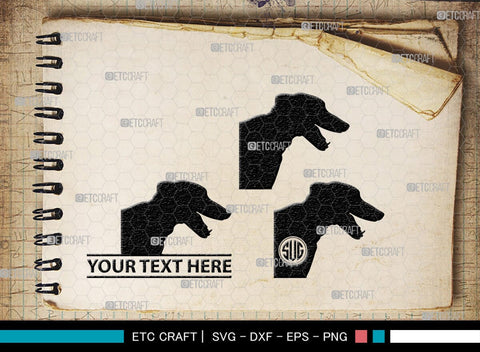 Greyhound Dog Monogram, Greyhound Dog Silhouette, Greyhound Svg, Dog Svg, Greyhound Roaching, SB00276 SVG ETC Craft 
