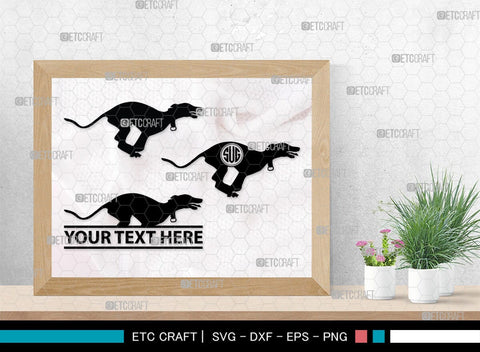 Greyhound Dog Monogram, Greyhound Dog Silhouette, Greyhound Svg, Dog Svg, Greyhound Roaching, SB00276 SVG ETC Craft 