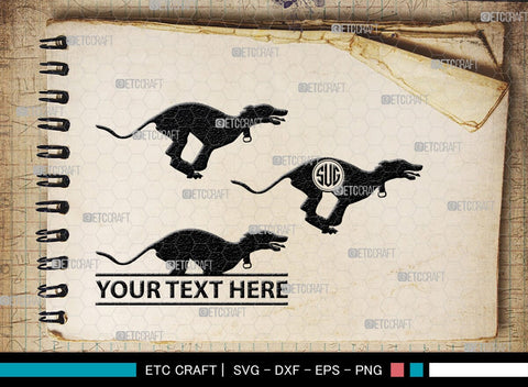 Greyhound Dog Monogram, Greyhound Dog Silhouette, Greyhound Svg, Dog Svg, Greyhound Roaching, SB00276 SVG ETC Craft 
