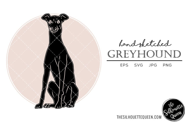 Greyhound Sketch SVG Loveleen Kaur 
