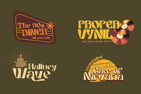 Griaste | Groovy Retro Font Font twinletter 