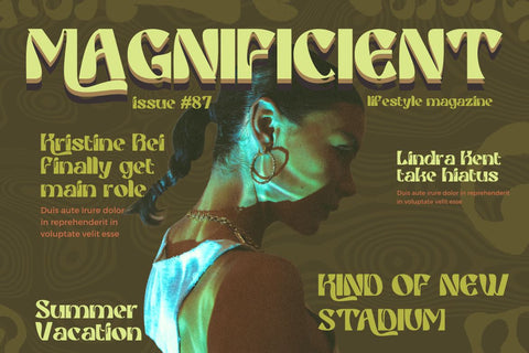 Griaste | Groovy Retro Font Font twinletter 