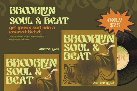 Griaste | Groovy Retro Font Font twinletter 