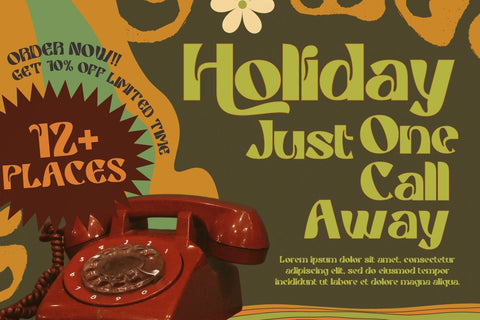 Griaste | Groovy Retro Font Font twinletter 