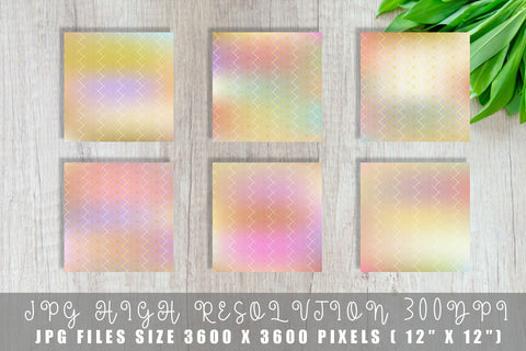 Grid pattern digital paper with gradient orange color background Digital Pattern artnoy 