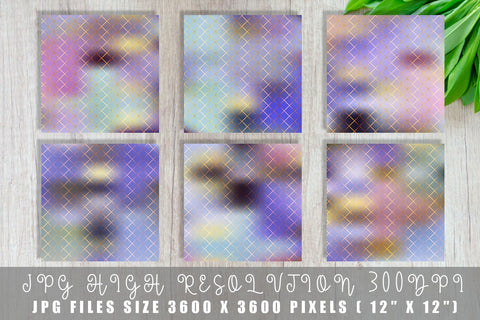 Grid pattern digital paper with gradient purple color background Digital Pattern artnoy 