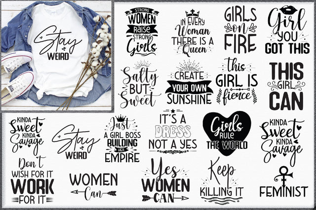 Gril Power Svg Bundle 19 Designs SVG Creativeart88 