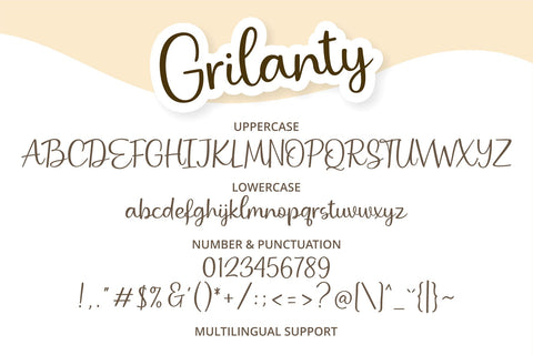 Grilanty Font Brithos Type 