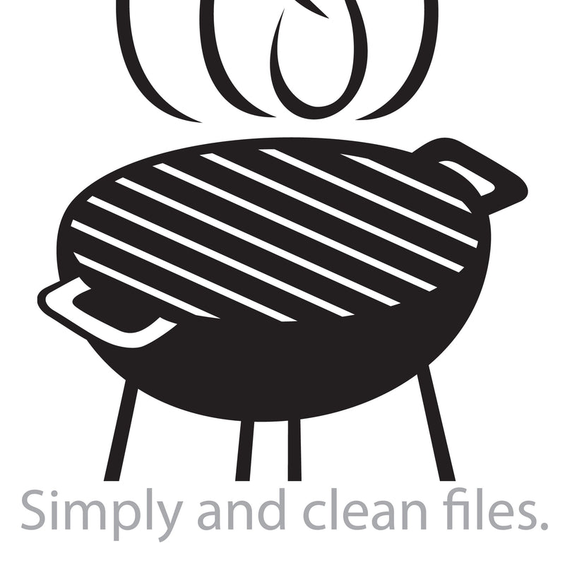 Grill Cook Out. Cut files for Cricut. Clip Art silhouettes (eps, svg