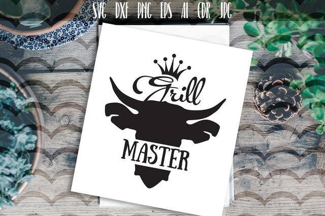 Grill master, BBQ Quote Svg, Barbecue Design SVG VectorSVGdesign 