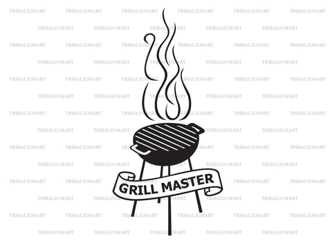 Grill master label SVG TribaliumArtSF 