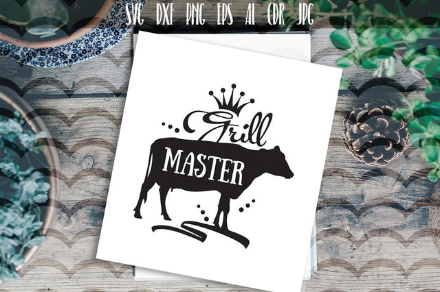 Grill master Svg, BBQ Quote, Barbecue Saying SVG VectorSVGdesign 