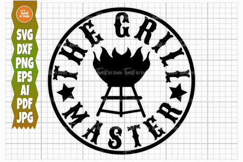 Grill Master SVG, Grilling PNG, Bbq Svg, Chef Dad SVG TonisArtStudio 