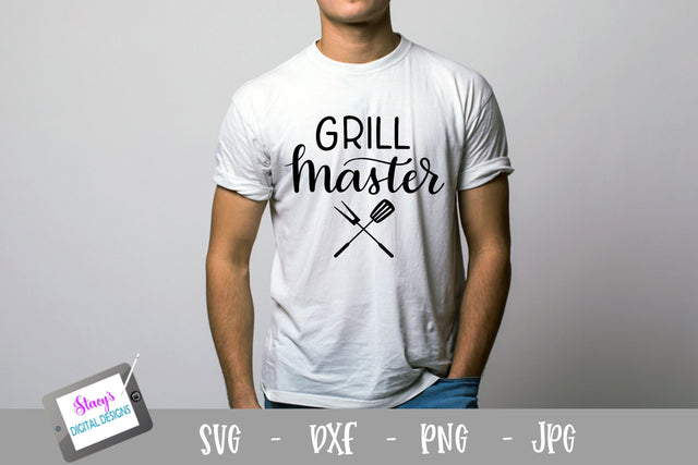 Grill Master SVG - Handlettered SVG for Dad, Grandpa, or other BBQ master SVG Stacy's Digital Designs 