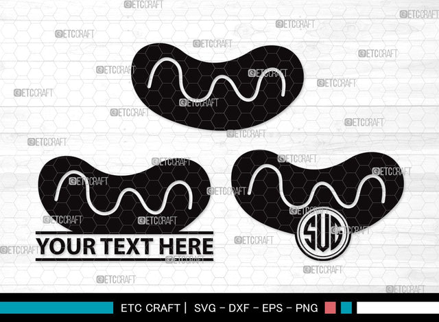 Grilled Sausage Monogram SVG | Sausage Svg | Bbq Svg | Barbecue Svg | Bratwurst Svg | Grilled Sausage Clipart SVG ETC Craft 