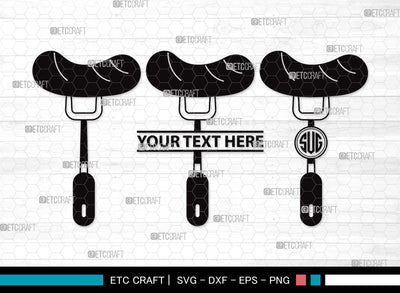 Grilled Sausage Monogram SVG | Sausage Svg | Bbq Svg | Barbecue Svg | Bratwurst Svg | Grilled Sausage Clipart SVG ETC Craft 