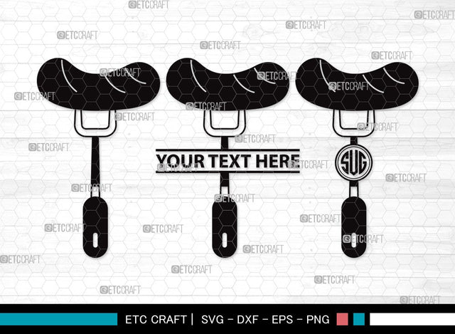Grilled Sausage Monogram SVG | Sausage Svg | Bbq Svg | Barbecue Svg | Bratwurst Svg | Grilled Sausage Clipart SVG ETC Craft 