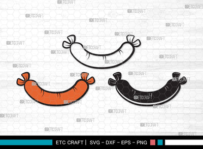 Grilled Sausage SVG | Sausage Svg | Bbq Svg | Barbecue Svg | Bratwurst Svg | Grilled Sausage Clipart SVG ETC Craft 