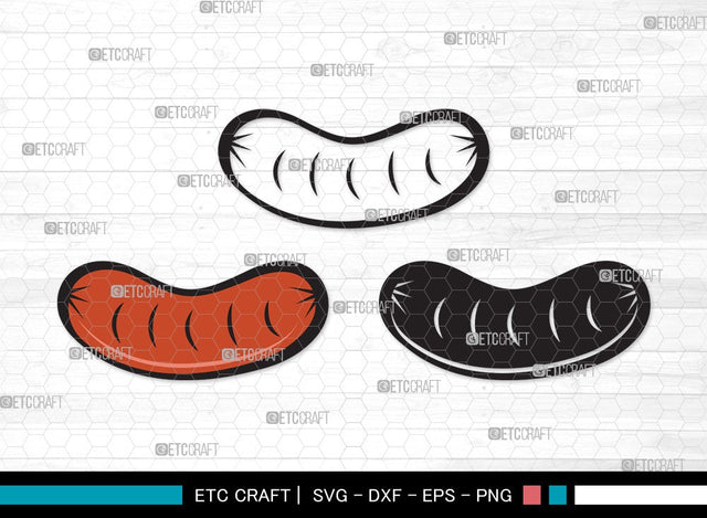 Grilled Sausage SVG | Sausage Svg | Bbq Svg | Barbecue Svg | Bratwurst Svg | Grilled Sausage Clipart SVG ETC Craft 