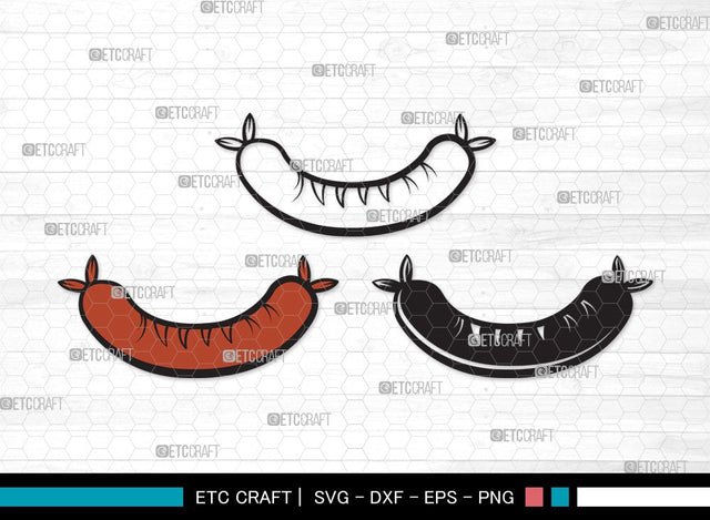Grilled Sausage SVG | Sausage Svg | Bbq Svg | Barbecue Svg | Bratwurst Svg | Grilled Sausage Clipart SVG ETC Craft 