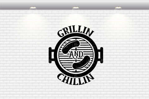 Grillin And Chillin - SVG, PNG, DXF, EPS SVG Elsie Loves Design 