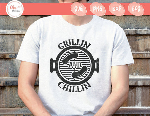 Grillin And Chillin - SVG, PNG, DXF, EPS SVG Elsie Loves Design 