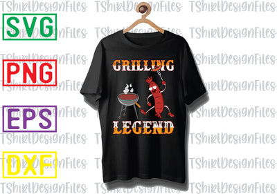 Grilling Legend Svg, Barbecue Quotes Svg, BBQ Svg, Grill Svg, BBQ Timer Svg, Grill Master Svg, Png, Eps, Dxf Files SVG DesignTShirt 