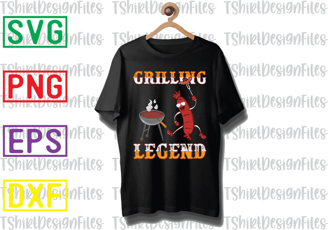 Grilling Legend Svg, Barbecue Quotes Svg, BBQ Svg, Grill Svg, BBQ Timer Svg, Grill Master Svg, Png, Eps, Dxf Files SVG DesignTShirt 
