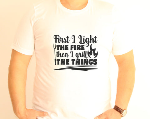 Grilling Quotes SVG Bundle, 6 Designs, Grill Sayings SVG, King Of The Grill SVG, First I Light The Fire Then I Grill The Things SVG, Hot Off The Grill SVG SVG HappyDesignStudio 