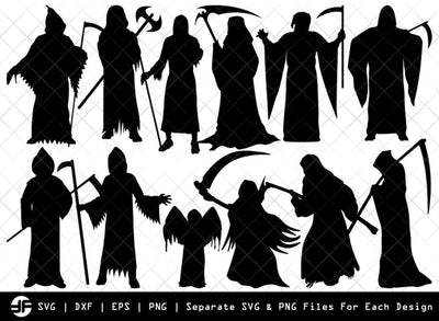 Grim Reaper SVG | Silhouette Bundle | SVG Cut File SVG ETC Craft 