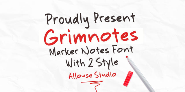 Grimnotes Font Allouse.Studio 