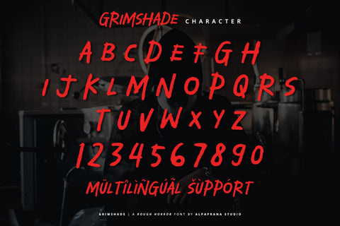 Grimshade - Rough Font Font Alpaprana Studio 