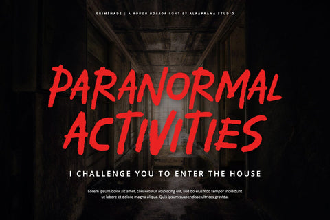 Grimshade - Rough Font Font Alpaprana Studio 