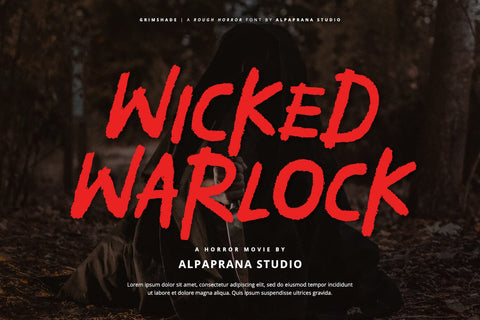 Grimshade - Rough Font Font Alpaprana Studio 