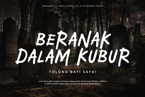 Grimshade - Rough Font Font Alpaprana Studio 