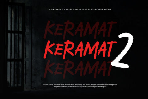 Grimshade - Rough Font Font Alpaprana Studio 