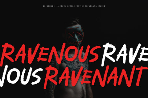Grimshade - Rough Font Font Alpaprana Studio 
