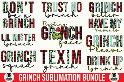 Grinch Sublimation Bundle Sublimation SVGista 