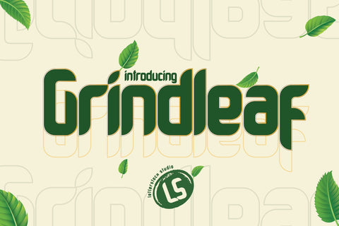 Grindleaf Font letterstockstd 