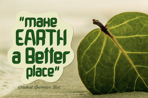 Grindleaf Font letterstockstd 