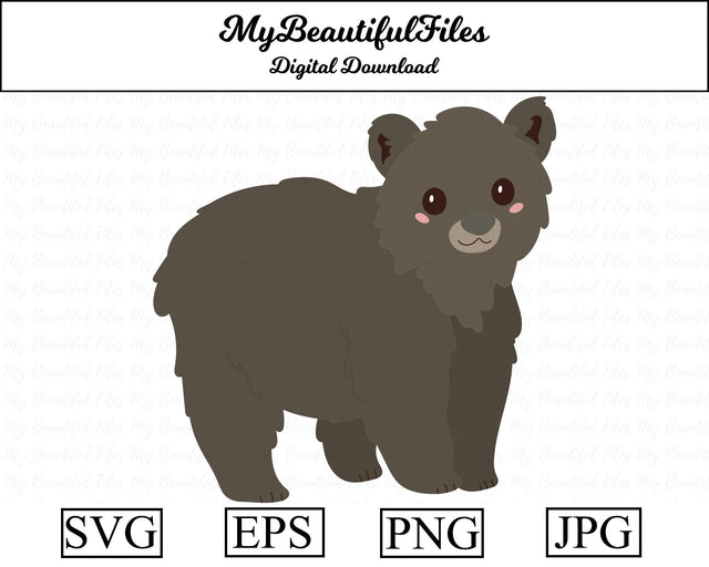 Grizzly Bear - Animal SVG MyBeautifulFiles 