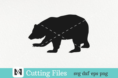 Grizzly Bear Silhouette Svg Vector File SVG Pinoyart Kreatib 