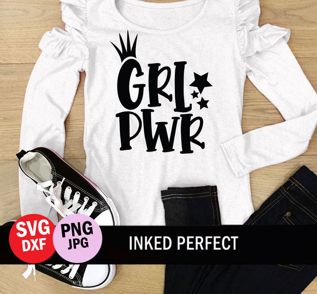 GRL PWR Girl Power SVG Inked Perfect 