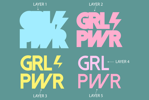 GRLPWR | girl power SVG SVG Partypantaloons 